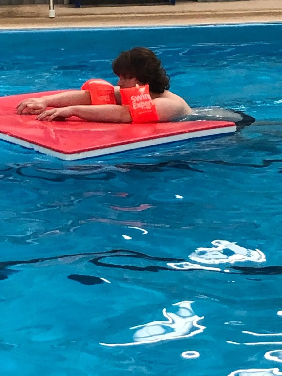 Swimming time at red lodge poll, love going swimming every week.