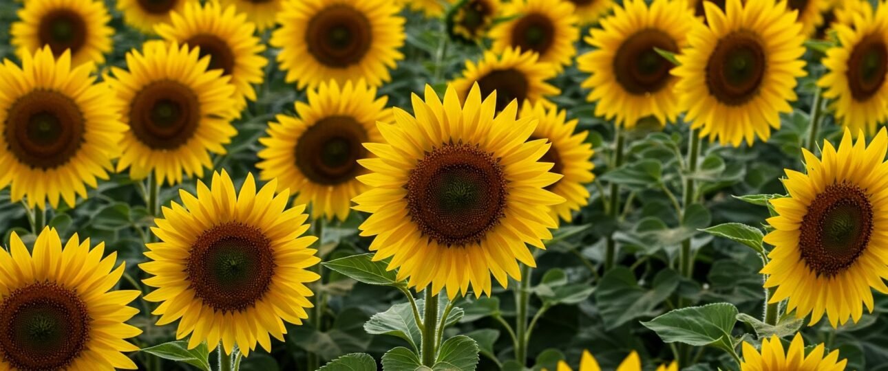 A field of sunflowers