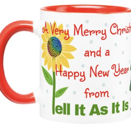 Christmas mug left