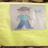 A picture of a cartoon character man in a hat called Ank