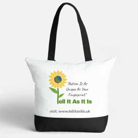 Tote bag, Tell It As It Is logo, stylish, trendy